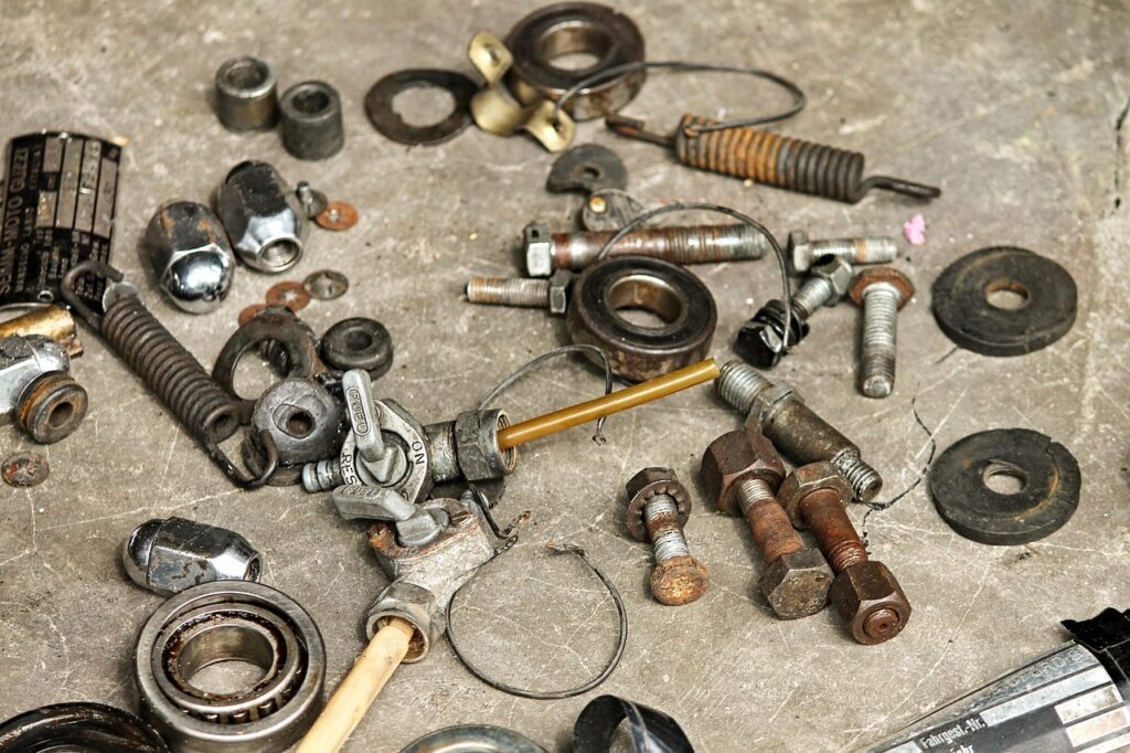 items, motorcycle, screws, nuts, poetry, feather, valve, workshop, repair, handcraft, hobby, hobby workshop, metal, metal parts, take apart, broken, thread, take apart, take apart, take apart, take apart, take apart